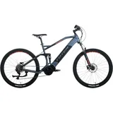 Totem Carry Pro" E-Bikes Gr. 46cm, 29 Zoll (73,66cm), schwarz (stahlblau-schwarz) Pedelec, Elektrofahrrad für Damen u. Herren, MTB