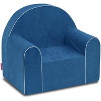 Midi Kindersessel Kinder Babysessel Baby Sessel Sofa Kinderstuhl Stuhl Schaumstoff Umweltfreundlich (Blau)