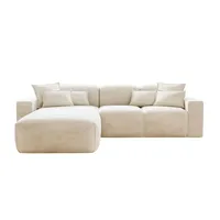 GrainGold Ecksofa  Leni , beige , Maße (cm): B: 265 H: 74