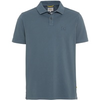 CAMEL ACTIVE Herren Piqué Poloshirt aus Reiner Baumwolle Blau Menswear-L