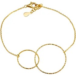 Armband CELESTA, silber (silbergrau), Armbänder, Damen, 17 + 2cm, Silber 925 (Sterlingsilber), glitzernd