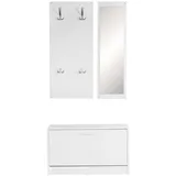 KADIMA DESIGN Wandgarderobe Delft Weiß