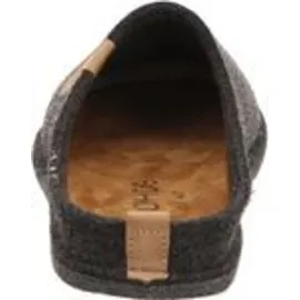 ROHDE Lucca-H kuschelige Herren Filz Hausschuhe in anthrazit, Filzfutter, herausnehmbares Weichtritt Fußbett - Grau 42