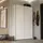 Forte Ozzula Garderobenschrank 120 x 42 x 190,5 cm Weiß matt