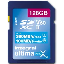 Integral SDXC-Card Ultima X2 128GB V60 (260/100MB/s)