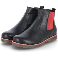 Andrea Conti Damen Stiefelette, schwarz/rot, 36 EU