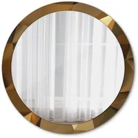 Tulup Spiegel Braun, Glas, Rund, 100x100x0.4 cm, Spiegel, Wandspiegel