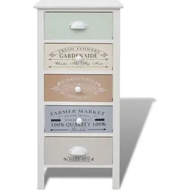 vidaXL Beistellschrank 38 x 57 x 28 cm Weiß