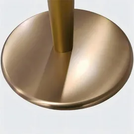 stilvora Küchentisch 80 x 75 x 60 cm Weiß/Schwarz/Gold
