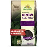 NEUDORFF NeudoHum Grow All-Mix – Bio Cannabis Erde für schnelles Wachstum und eine reiche, gehaltvolle Ernte. Torffrei und für alle Wachstumsphasen, 20 Liter