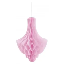 Kronleuchter Dekoration rosa 33,5 cm