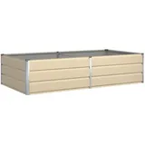 vidaXL Pflanzkübel 195 x 100 x 45 cm Weiß