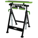 Baumarktplus Multifunktions-Arbeitsbock Rollenbock höhenverstellbar Klappbock V-Rollen 4 in 1