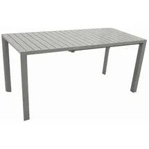 DEGAMO BAGO Ausziehtisch 120/162 x 70 x 74 cm Silber/Grau