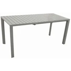 DEGAMO BAGO Ausziehtisch 120/162 x 70 x 74 cm Silber/Grau