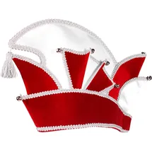 Thetru Komiteemütze rot-silber Unisex Kopfumfang 57 cm