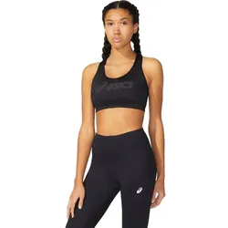 ASICS Damen BH CORE LOGO BRA, PERFORMANCE BLACK/PERFORMANCE BLACK, L