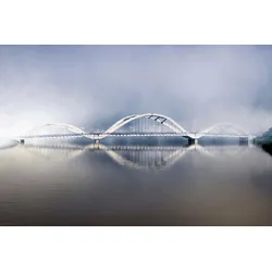 Acrylglasbild QUEENCE "Brücke", bunt, T:2,4cm, Bilder, Fine Art-Print in Galeriequalität