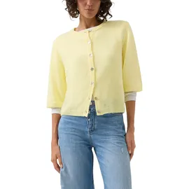 s.Oliver Strickjacke aus Alpaka-Mix mit Halbarm Gelb 44