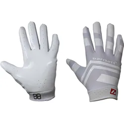 Pro Receiver American Football Handschuhe, RE, DB, RB, Weiß FRG-03 L