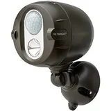 Mr. Beams Batterie-LED-Außenstrahler "MBN350 NetBright" Braun vernetzbar mit Bewegungsmelder