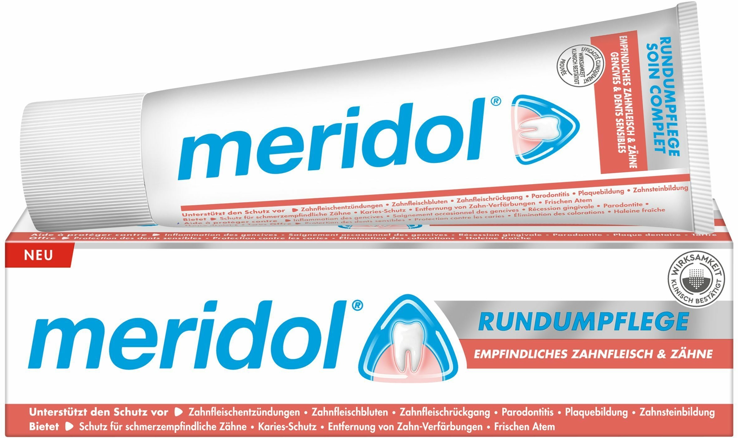 meridol Zahnfleisch-Rundumpflege Zahnpasta für empfindliches Zahnfleisch & Zähne