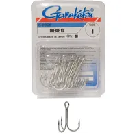 Gamakatsu Drillinge Treble 13 Größe:2/0, Farbe:nickel