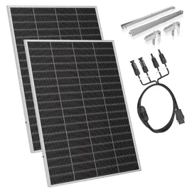 sunshare Ray Lite 800 W Solarmodule mit MC4-Adapterkabel und Universalhalterung