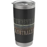 Retro Townsville Australien Doppelwandiger Edelstahl-Thermobecher