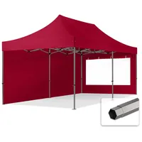 TOOLPORT Faltzelt Faltpavillon Pavillon 3x6m - mit 2 Seitenteilen