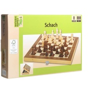 Vedes Natural Games Schachkassette dunkel 29x29 cm