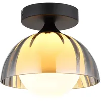 Nowa Deckenlampe Deckenleuchte Küchenlampe Retro Glas rauch Wohnzimmerlampe h