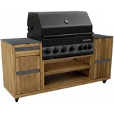 Endorphin Outdoorküche Teak schwarz
