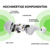 Belkin SoundForm Immerse True Wireless In-Ear-Kopfhörer, hybrides ANC, drahtloses Laden, IPX5-Wasserschutz, Wo ist? von Apple Weiß