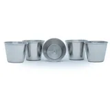 Intirilife Kaffeetasse 0,055 l Silber 5 St.