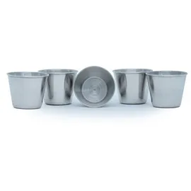 Intirilife Kaffeetasse 0,055 l Silber 5 St.