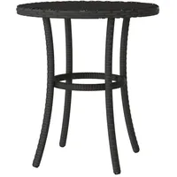 vidaXL Bistro-Set 3-tlg. Schwarz
