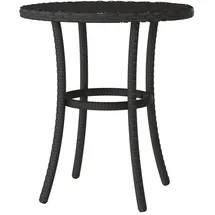 vidaXL Bistro-Set 3-tlg. Schwarz