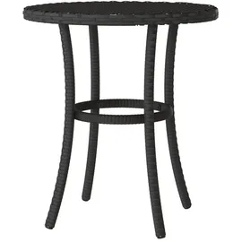 vidaXL Bistro-Set 3-tlg. Schwarz