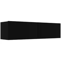 Furnicato TV-Schrank Schwarz 120x30x30 cm Holzwerkstoff