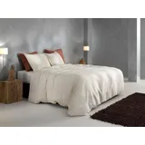 Zo Home Mako-Satin Unifarben Weiß 155 x 220 cm + 80 x 80 cm