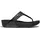FitFlop Lulu Crystal-Mix Toe-Post Sandals, Schwarz, 40 EU
