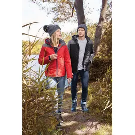 James & Nicholson Winterjacke JN1134" - Nicholson Red/Anthracite-Melange XXL"