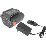 PowerSmart 2.9Ah akku + Schnellladegerät für Gardena 8877 (Heckenschere EasyCut Li-18/50) 8881 Teleskop Akku-Heckenschere THS Li-18/42