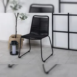 VCM Lindos Gartenstuhl 2er Set 0 x 0 x 0 cm schwarz