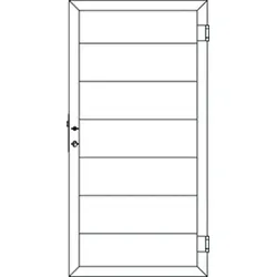 OSMO Tor Multi-Fence Lightbrown 89x178cm