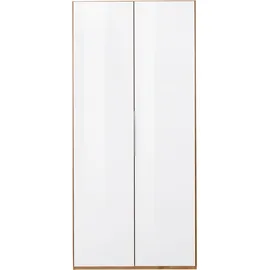 WIMEX Level 100 x 216 x 58 cm Plankeneiche Nachbildung/Weißglas