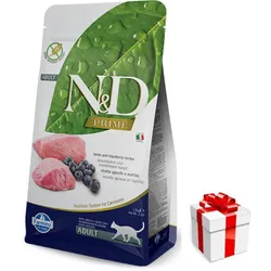 Farmina N&D Prime feline LAMB & BLUEBERRY ADULT 5kg + Überraschung für die Katze