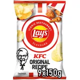 Lay's KFC Kentucky Fried Chicken - Knusprig gewürzte Kartoffelchips für eine gelungene Party (9 x 150 g)