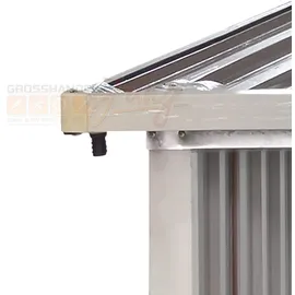 DEMA Kaminholzregal Metall 303 x 111,5 x 188 cm Beige